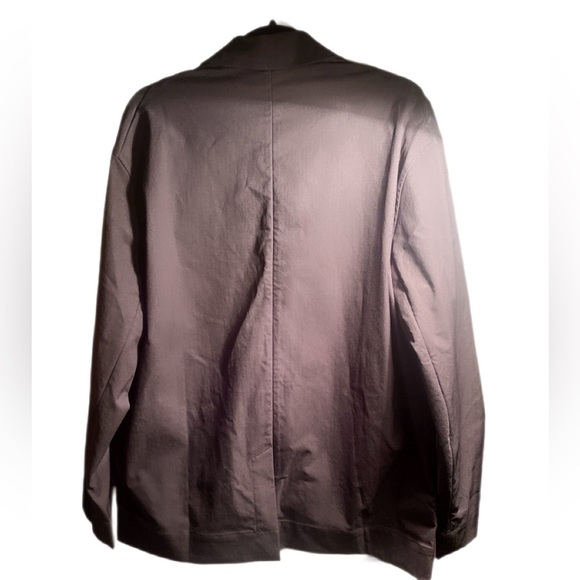 Lululemon Men's Relaxed-Fit Pockets Casual Lightweight Twill Blazer Black M - Picture 3 of 4